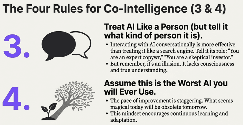 The Four Rules of Co-Intelligence - Rules 3 and 4