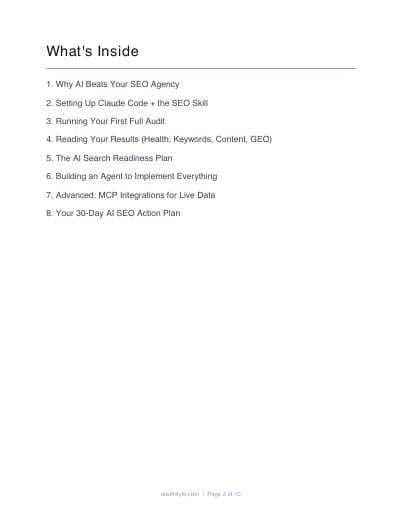 AI SEO Playbook (PDF) preview page 2