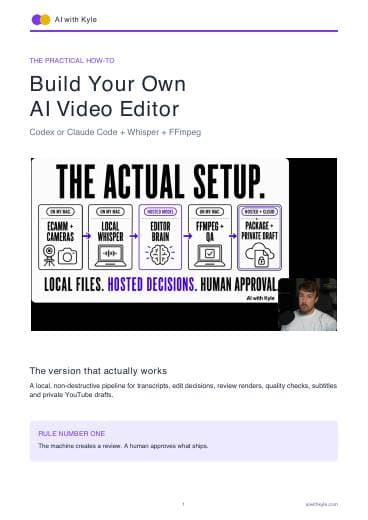 Build Your Own AI Video Editor (PDF) preview page 1
