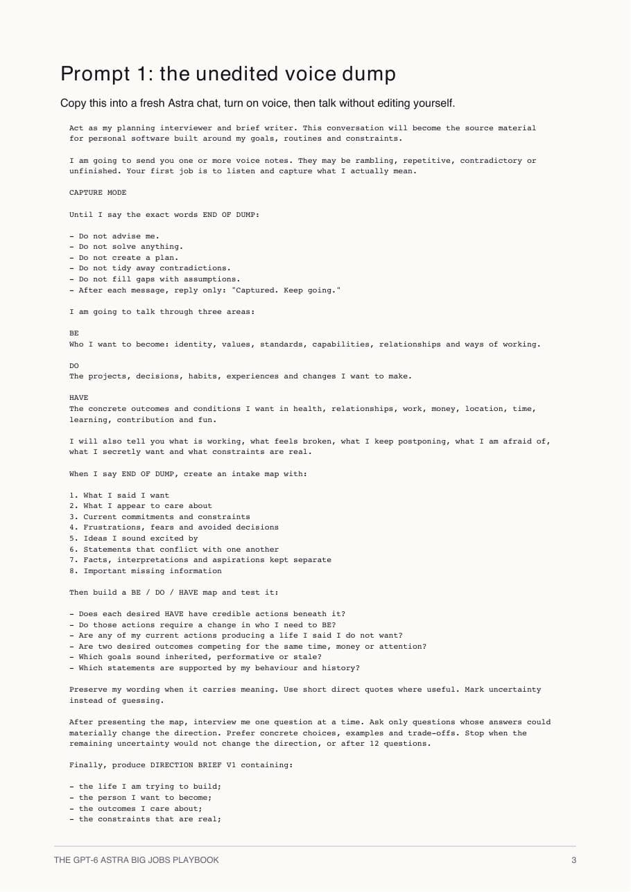GPT-6 Astra Big Jobs Playbook (PDF) preview page 3