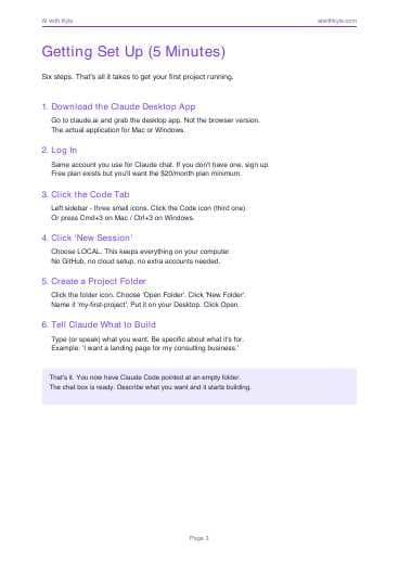 Claude Code Beginner's Guide (PDF) preview page 3