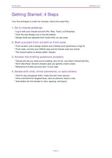 Claude Design Beginner Guide (PDF) preview page 3