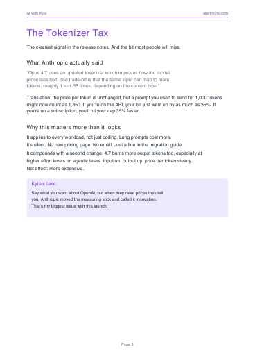 Opus 4.7 Briefing (PDF) preview page 3