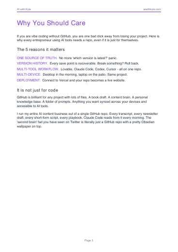 GitHub 101 Beginner Guide (PDF) preview page 3