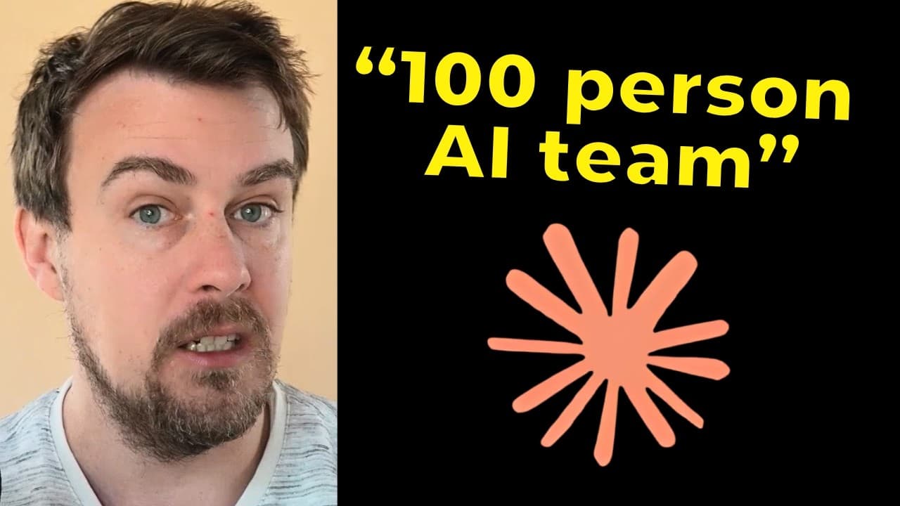 Create a 100+ AI agent team with Claude video preview