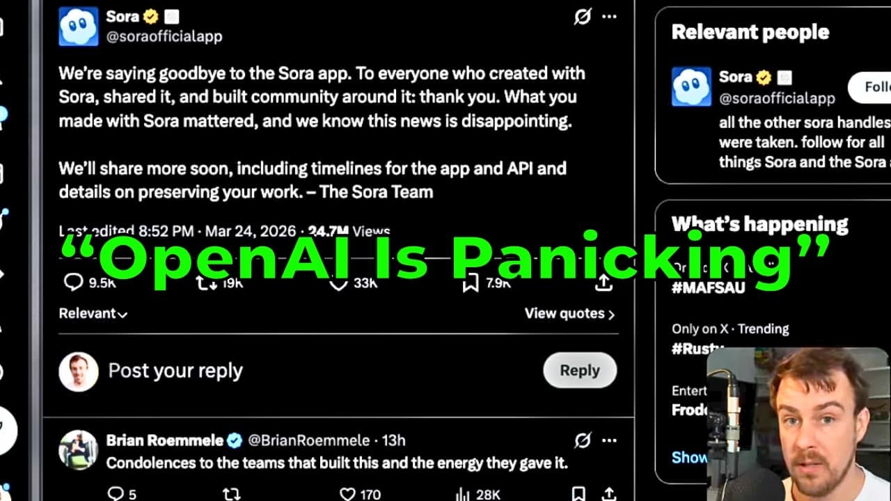 OpenAI shuts down Sora, Disney drops its deal, and Claude does your job video preview