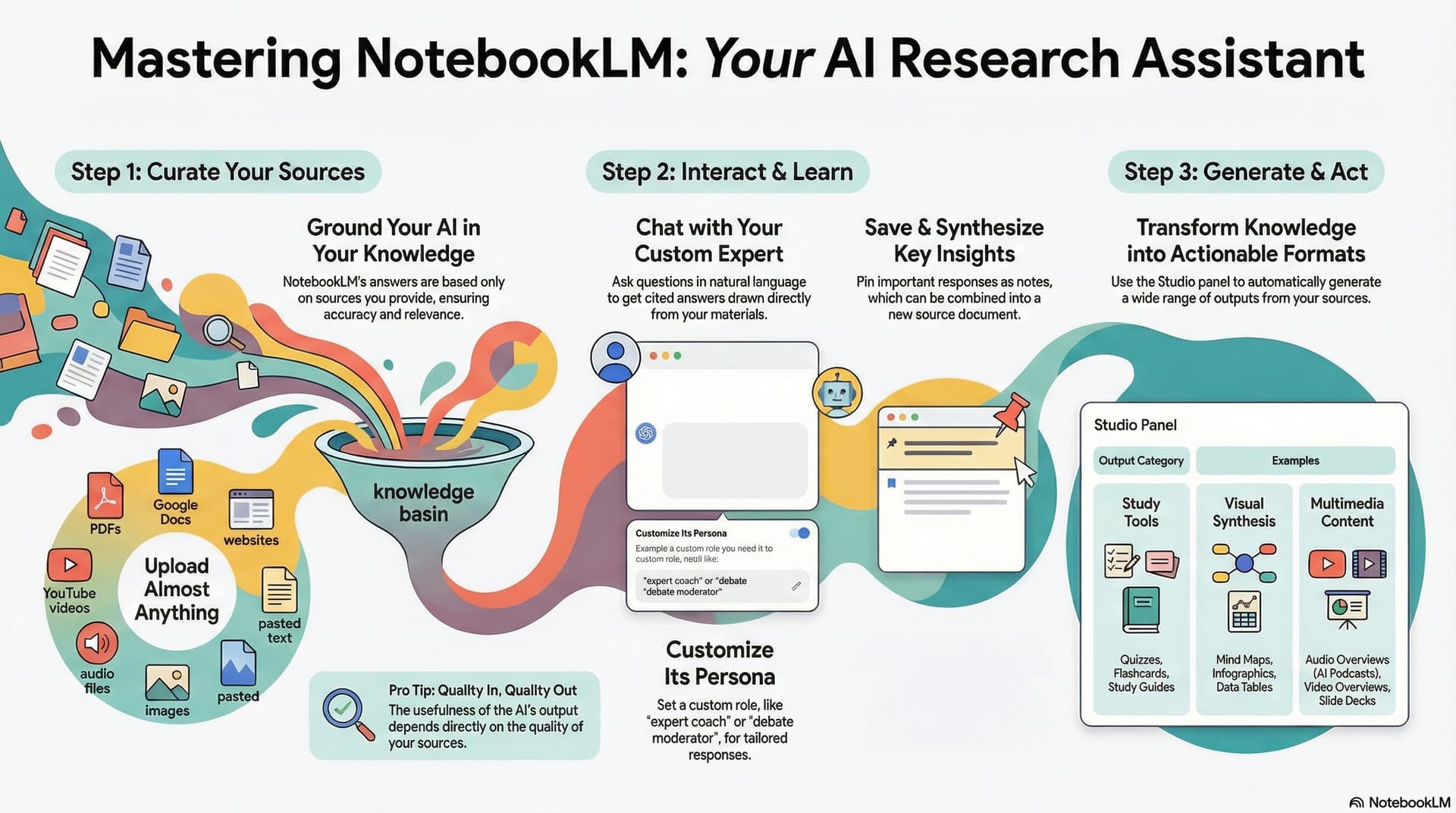 Mastering NotebookLM: Your AI Research Assistant - Step-by-step visual guide