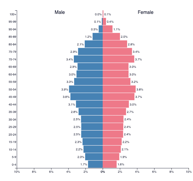 Pyramid compression visual showing management layer pressure