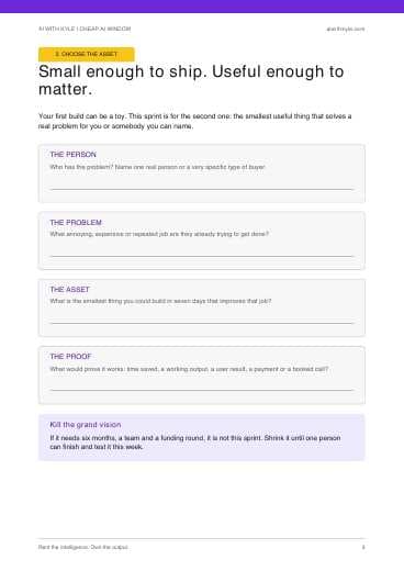 Build While It Lasts: 7-Day Sprint (PDF) preview page 3