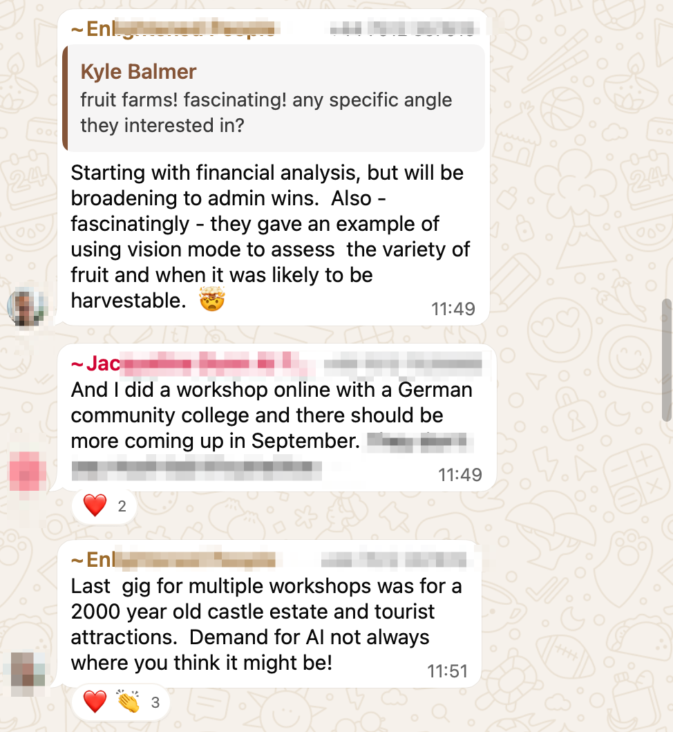 Private group spaces - Circle and WhatsApp