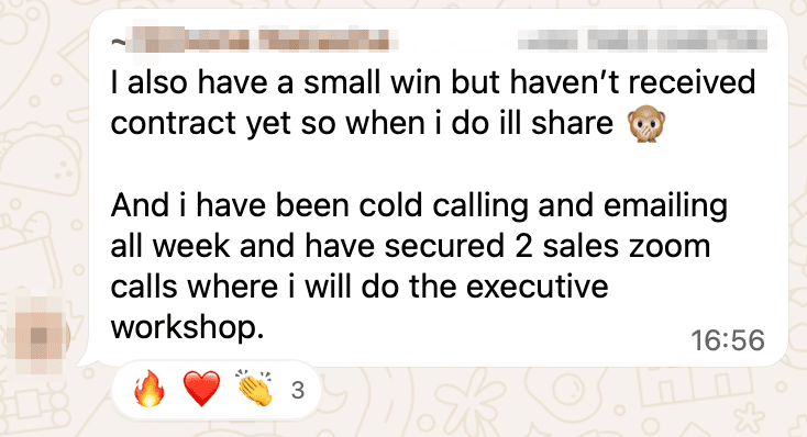 Student testimonial